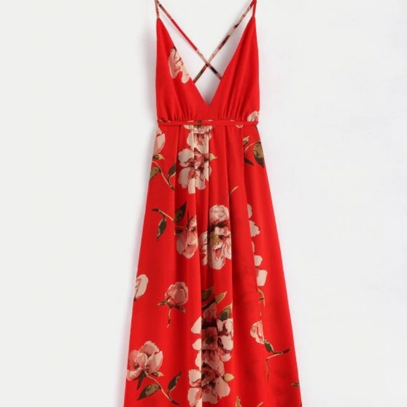 Red maxi dress - Picture 1 of 2